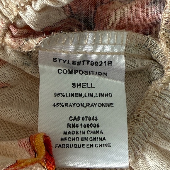 DRA Floral Ruffle Tank Top – Size XS - Picture 8 of 8